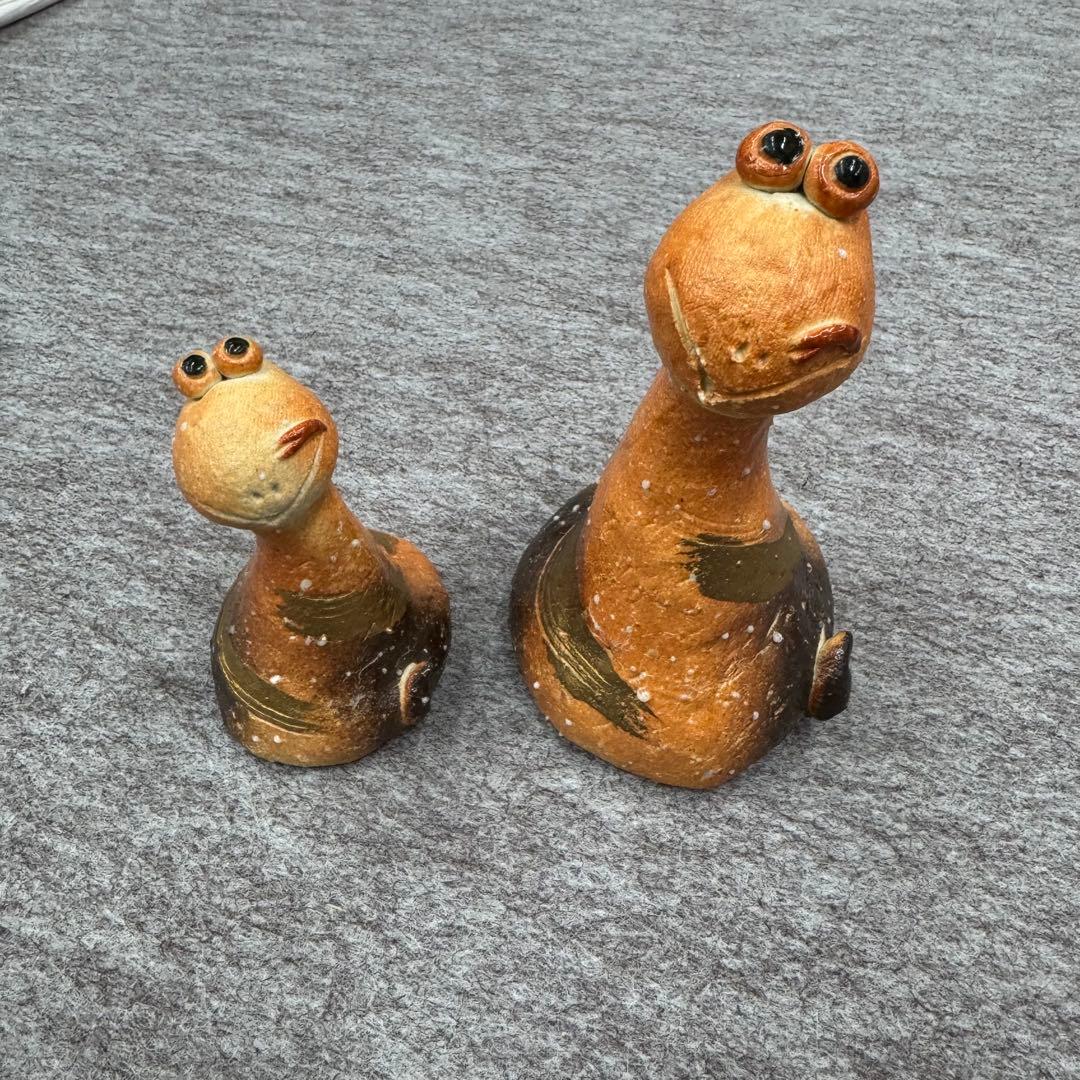 新品未使用品　陶器　へび　置物　２個セット