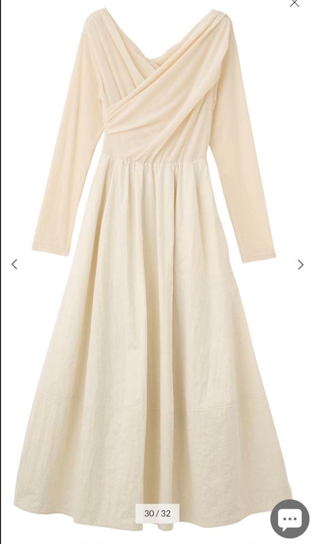 ココディール ベロアドッキングワンピース