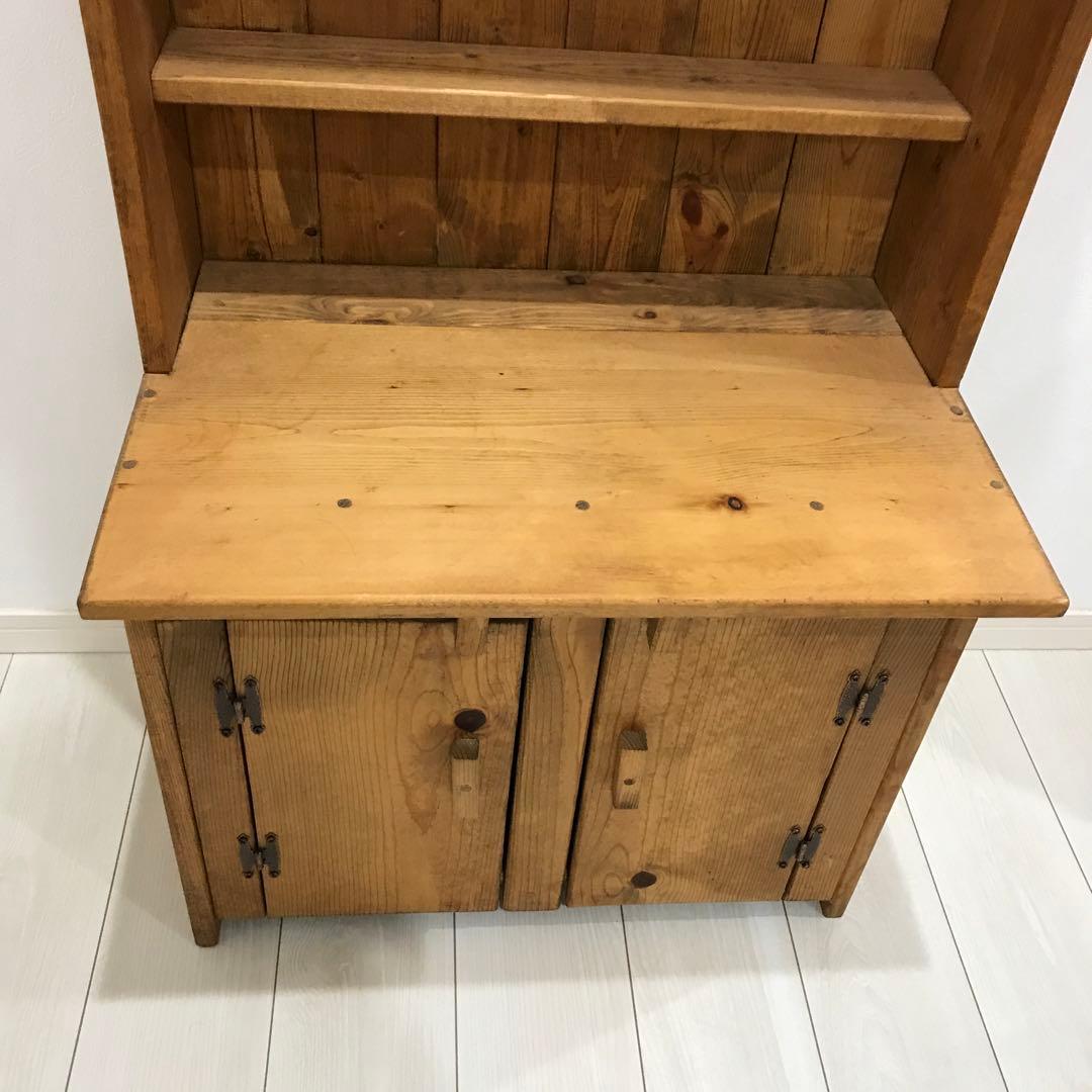 木製シンプルラック 一点物オーダーハンドメイド 飾り棚お絵描き机