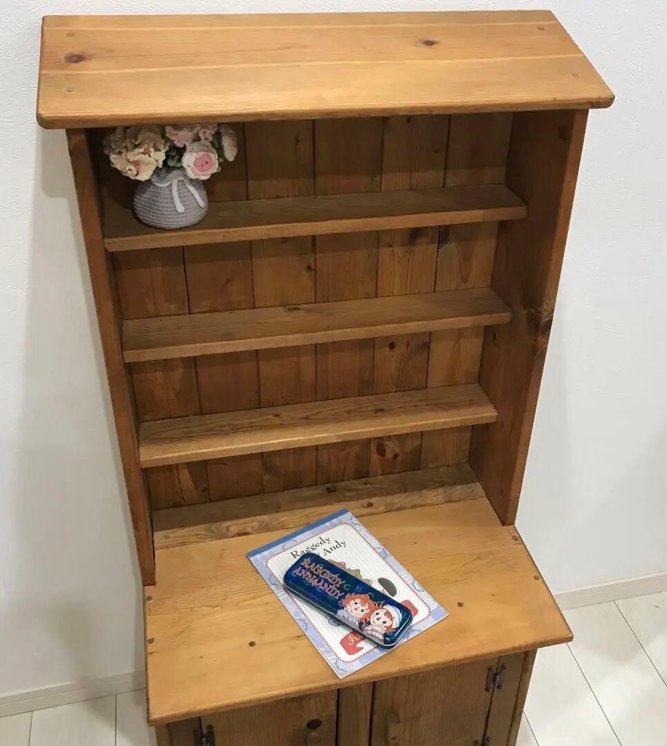 木製シンプルラック 一点物オーダーハンドメイド 飾り棚お絵描き机