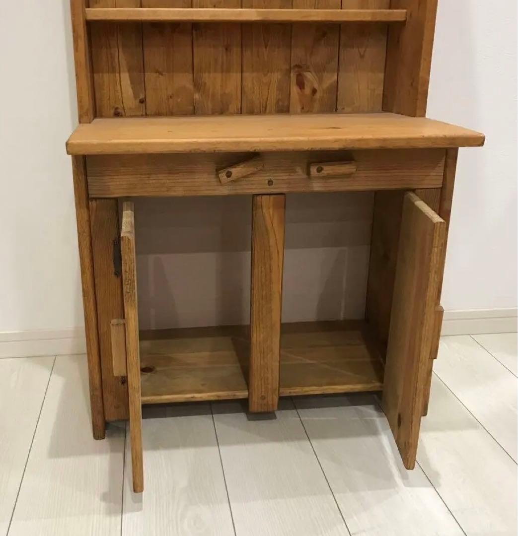 木製シンプルラック 一点物オーダーハンドメイド 飾り棚お絵描き机