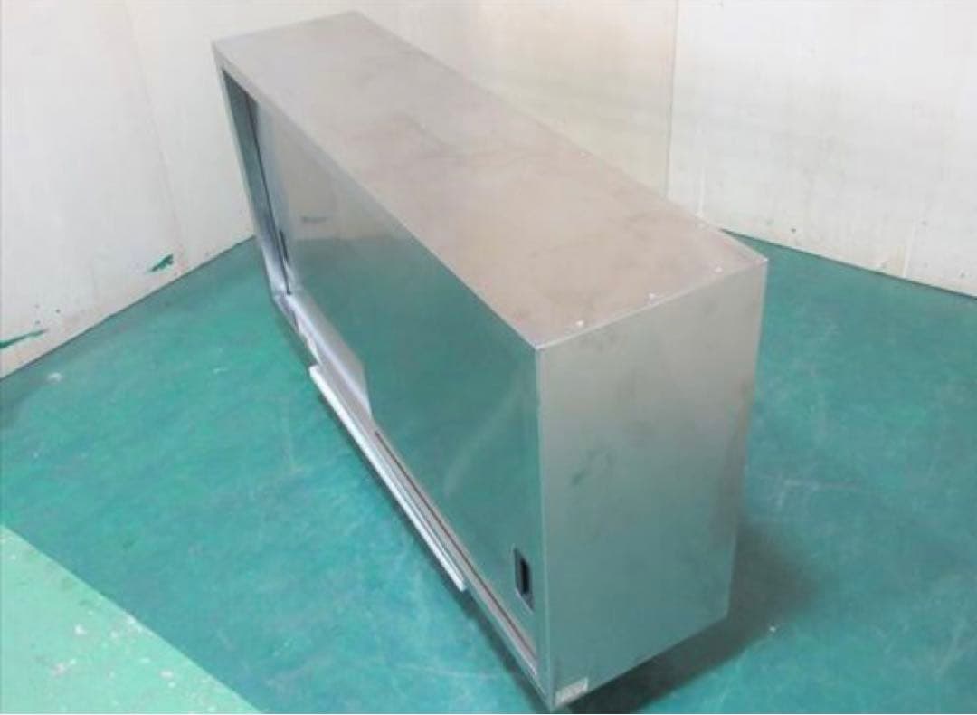 ステンレス‼️引戸付き‼️戸棚‼️used‼️幅120奥30高50‼️