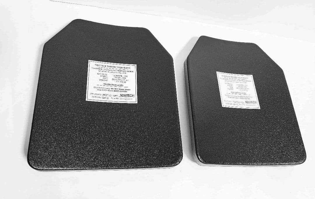 NIJ III+ レベル3+ 防弾プレート Mサイズ ２枚 使用寿命20年