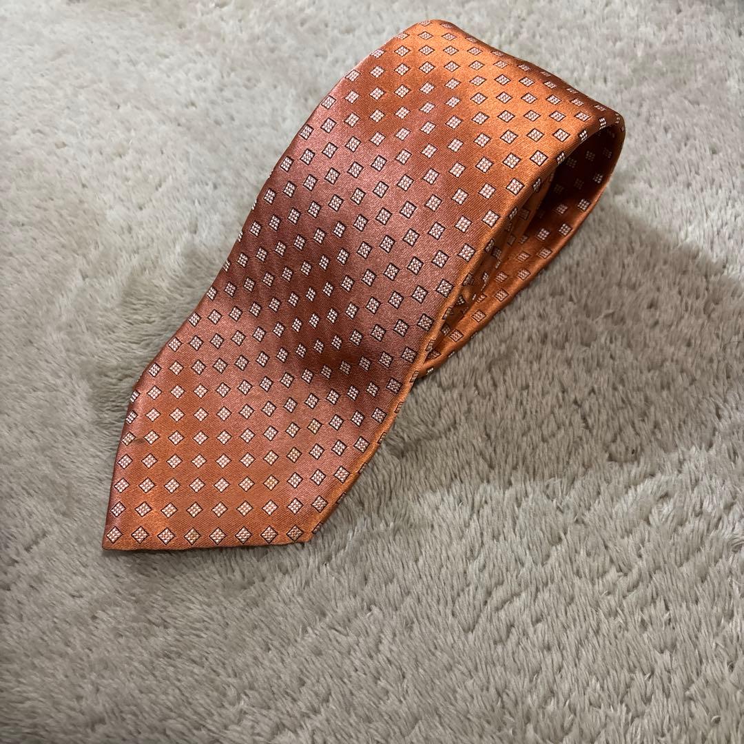 な*ー様 BRIONI ネクタイ オレンジ