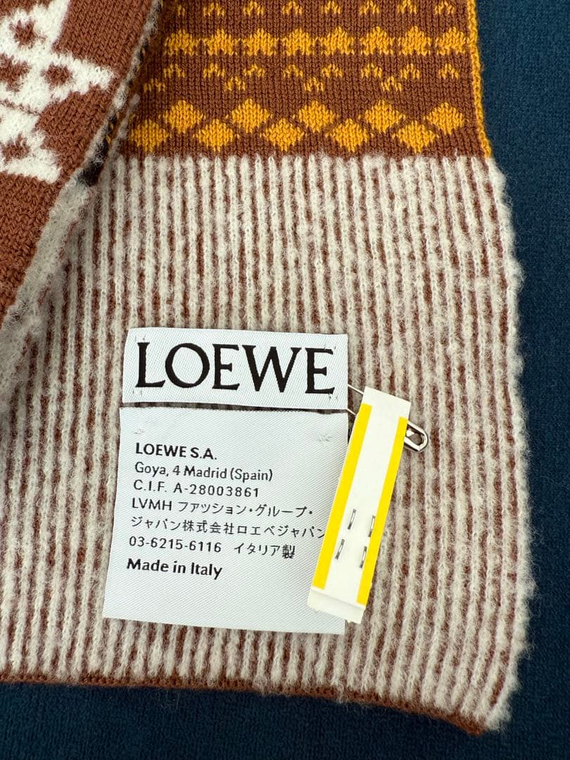 ロエベ　マフラー　マルチカラー