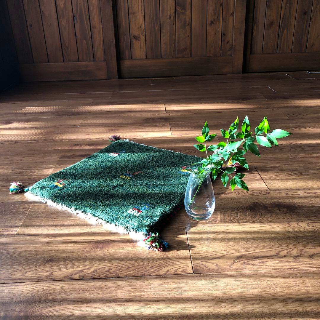 ペルシャギャッベ (ギャベ) チェアマット 椅子の座布団 No.11354