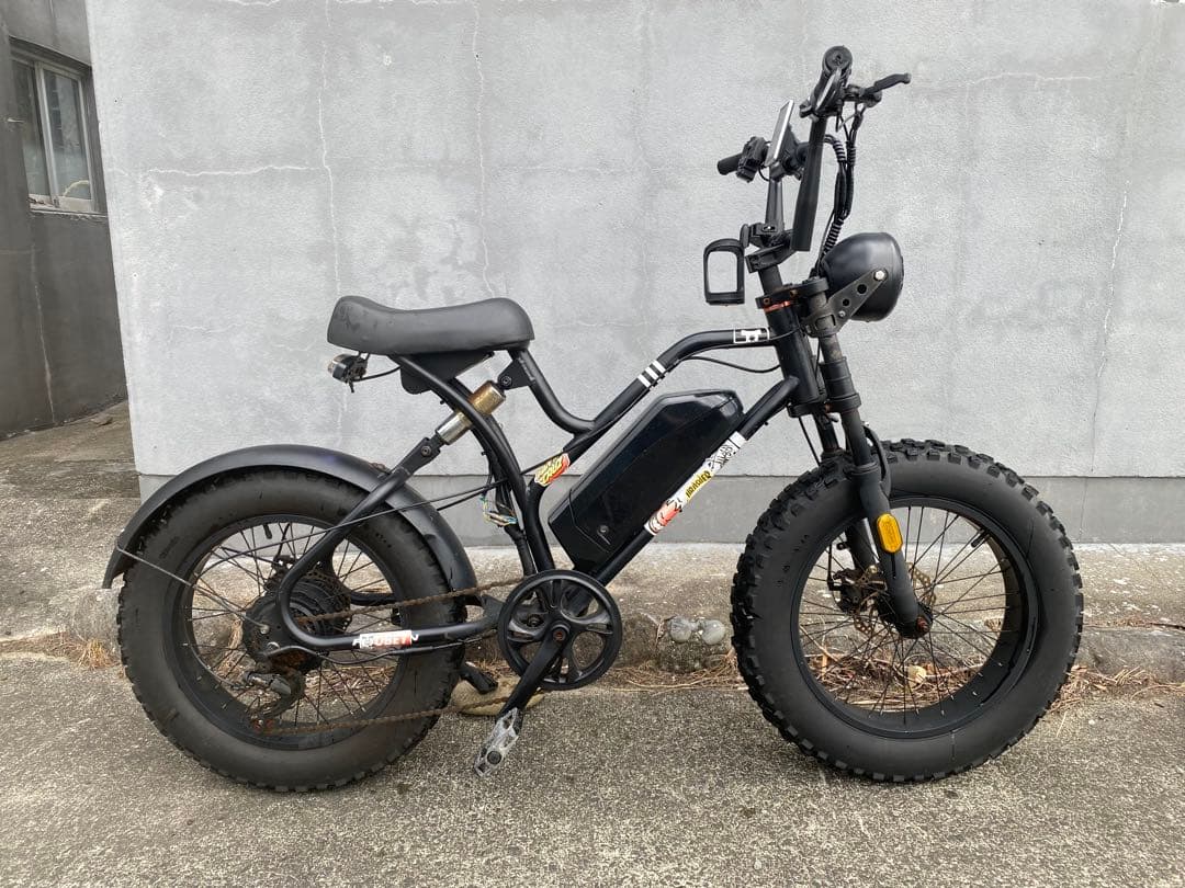 電動アシスト自転車 ファットタイヤ ブラック 「PAIMINN」 不動車