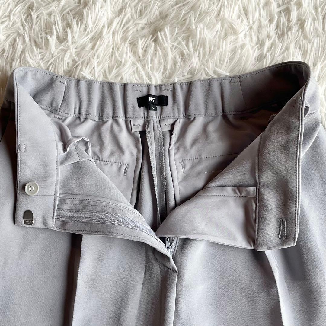 美品 プラステ トリアセブレンドペプラムジャケット パンツスーツ 24年モデル