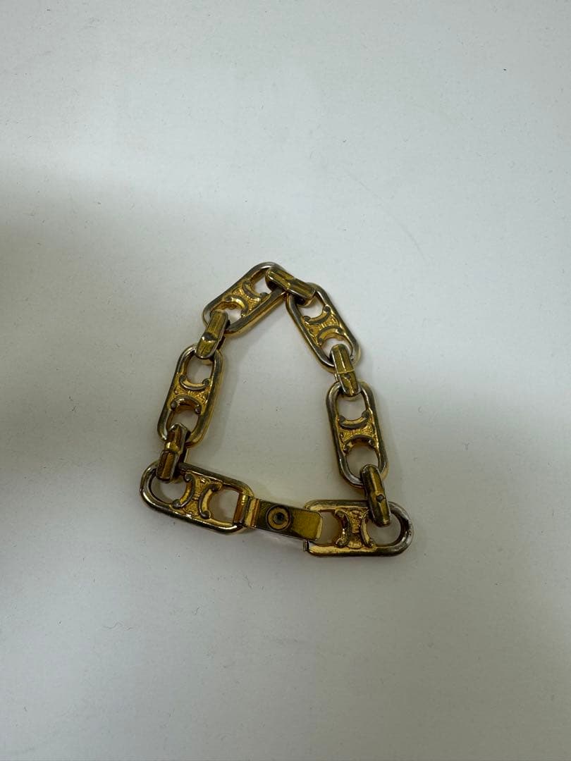 CELINEセリーヌ　松村北斗着用 ブレスレット　マカダム　トリオンフ　ゴールド