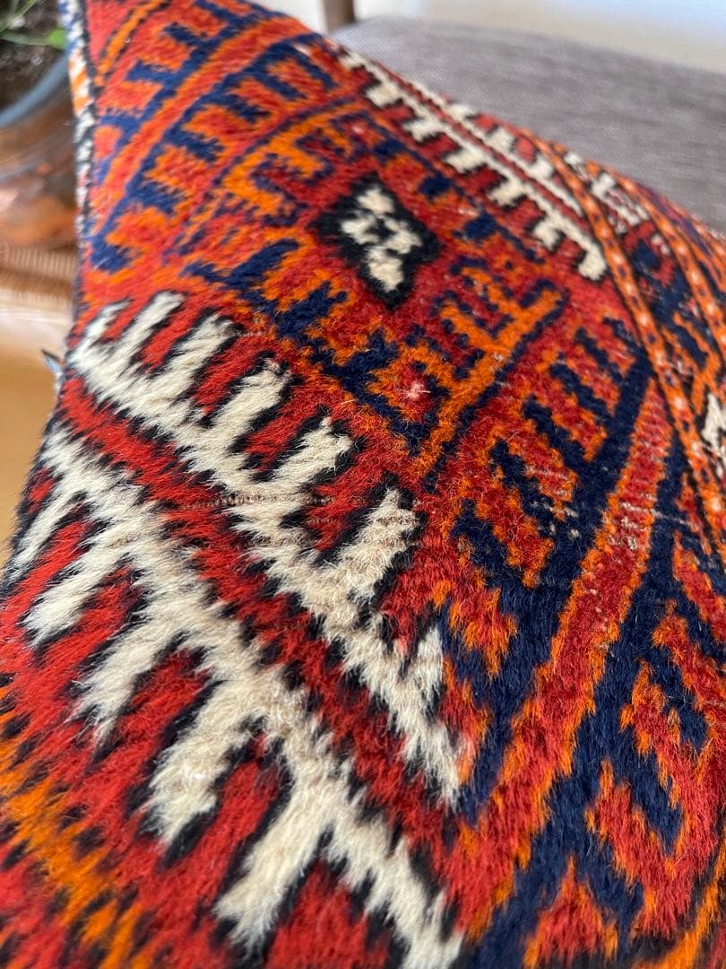 クッションカバー 　トルクメン絨毯　 41x66cm