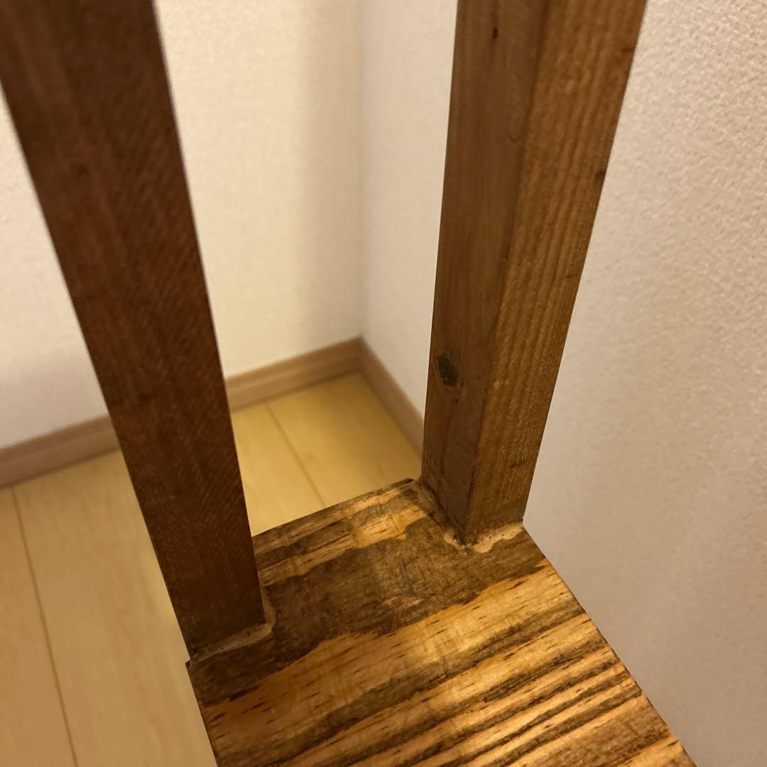アンティーク風スリムラック　ハンドメイド　棚　飾り棚　木製家具