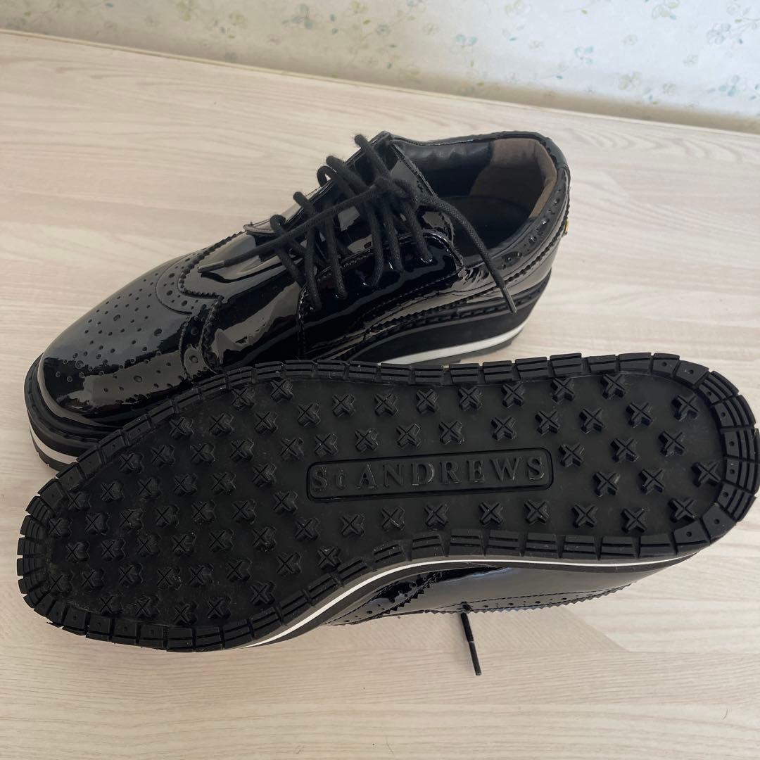 最終お値下げ‼️美品‼️セントアンドリュースゴルフシューズ24cm エナメルブラック