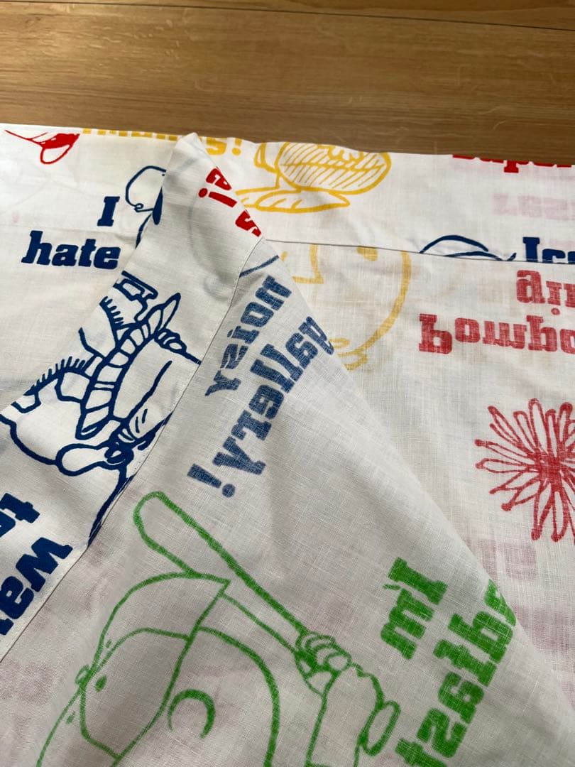 スヌーピー柄　シーツ　ベットカバーUSA製　ビンテージ　再お値下げ致しました❣️