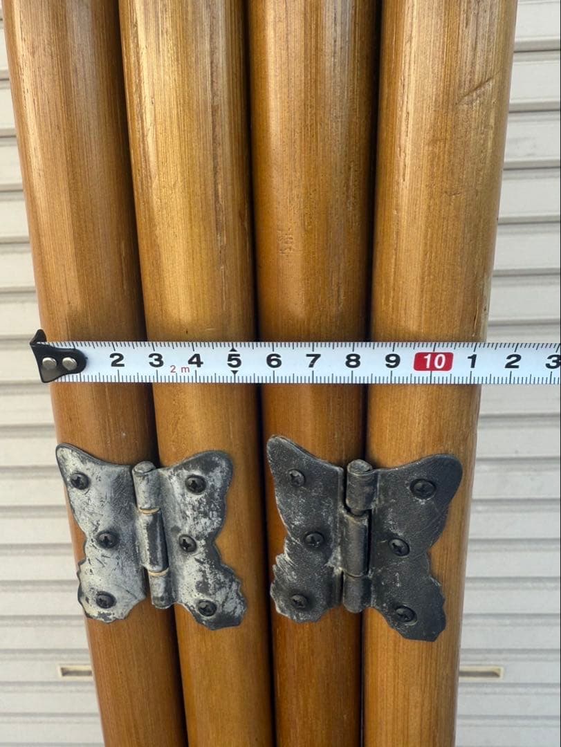 【送料込み】ラタン家具　パーテーション　4連　アーチ型　籐家具　ジャパンディ家具