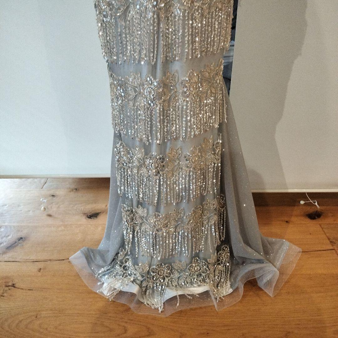 4Mシルバーブルー ベリーダンスセットアップ