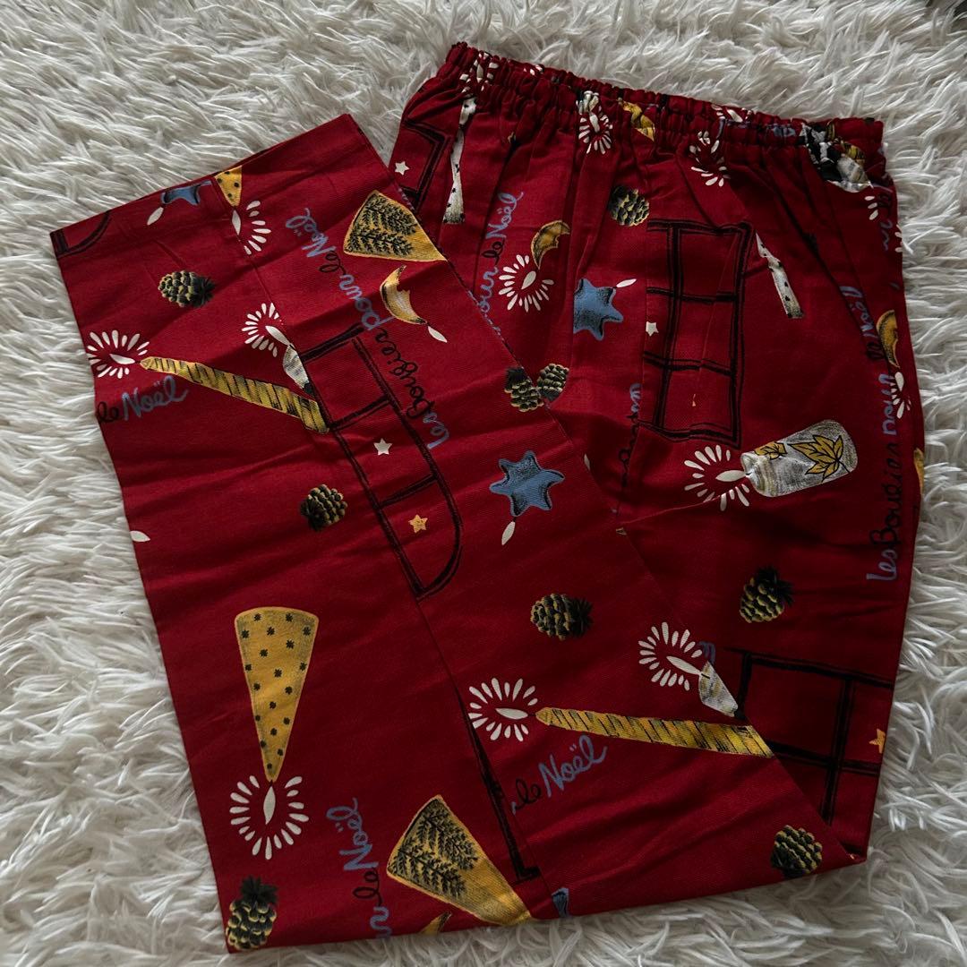 新品　タグ付き　Wacoal ワコール　パジャマ　セットアップ　クリスマス柄