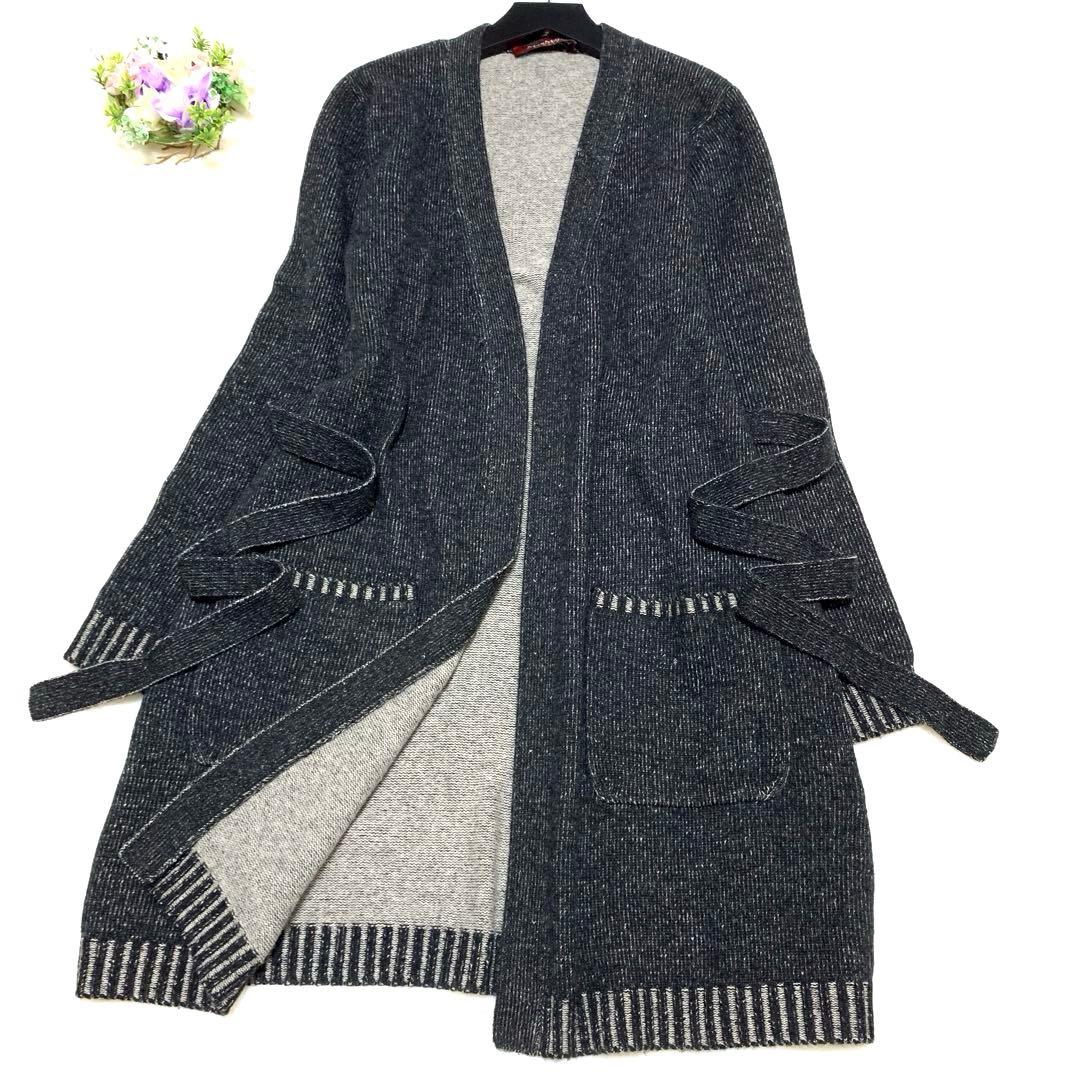 ★ サマンサドレミ様　マックスマーラベルテッドニットコート❤︎カシミヤ❤︎ふわふわL