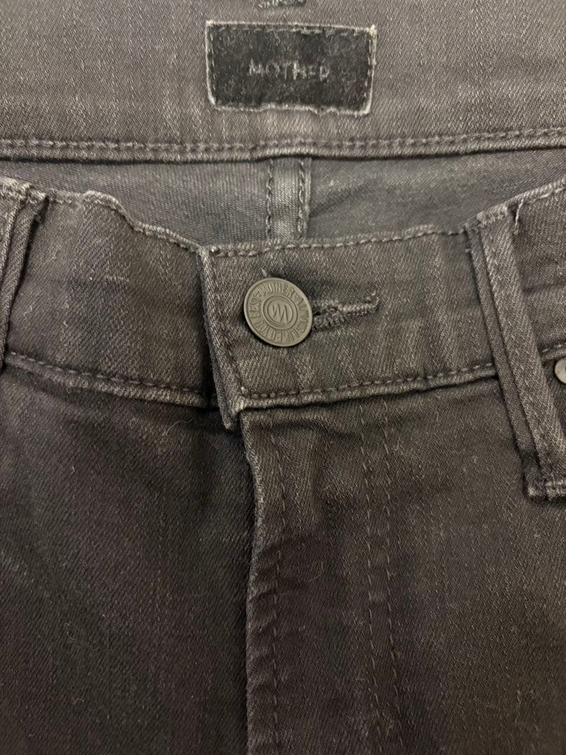 Deuxieme Classe MOTHER INSIDER CROP デニム黒