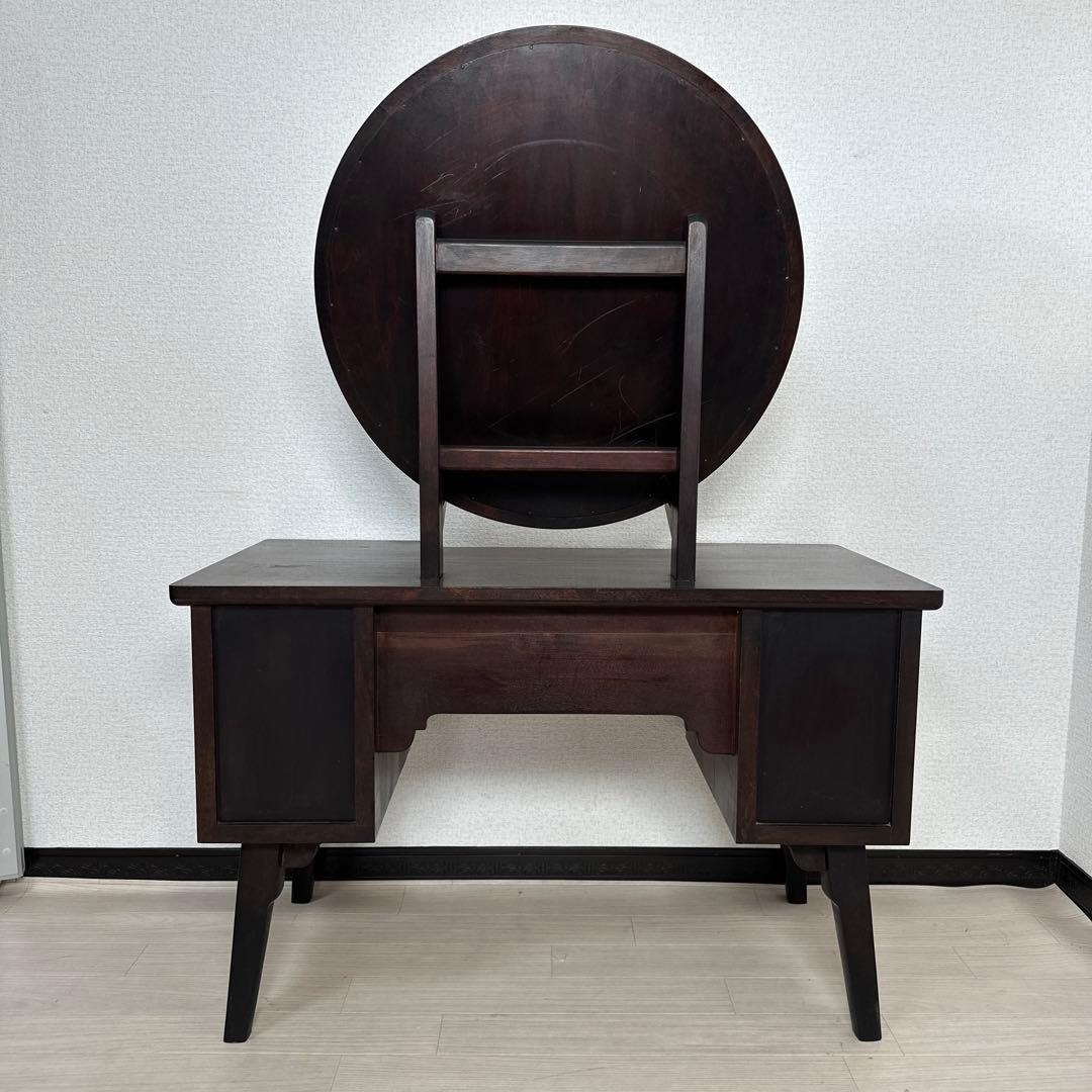 松本民芸家具 一面鏡台 水目桜 無垢材 ドレッサー 化粧台 i4※