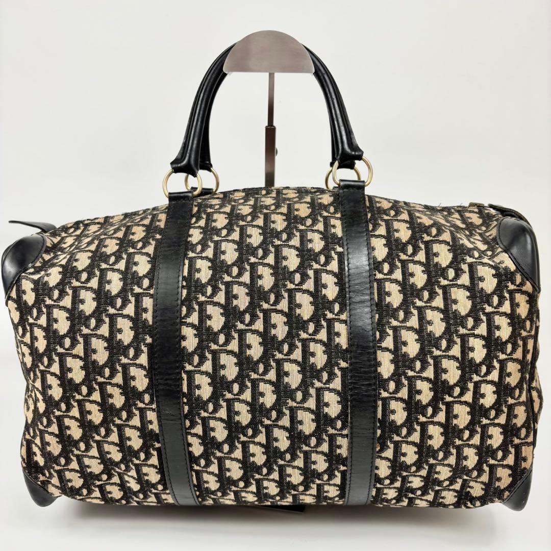 クリスチャンディオール ミニボストンバッグ トロッター ネイビー