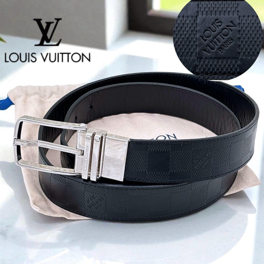 ルイヴィトン/ベルト/サンチュール/ダミエアンフィニ/レザー/M9674/106