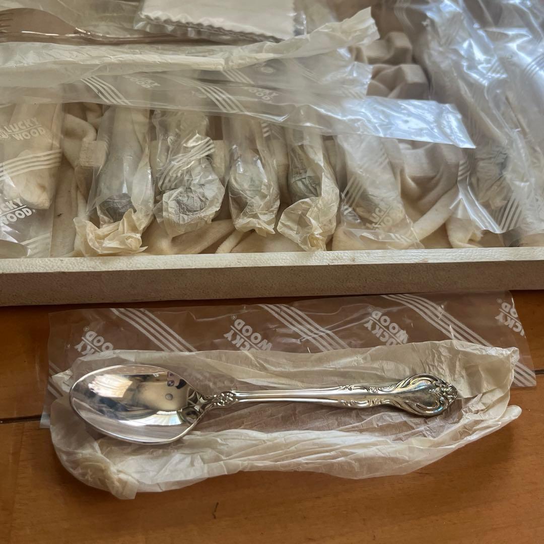 【未使用品】ラッキーウッド　シルバーカトラリー オルレアン ディナーセット