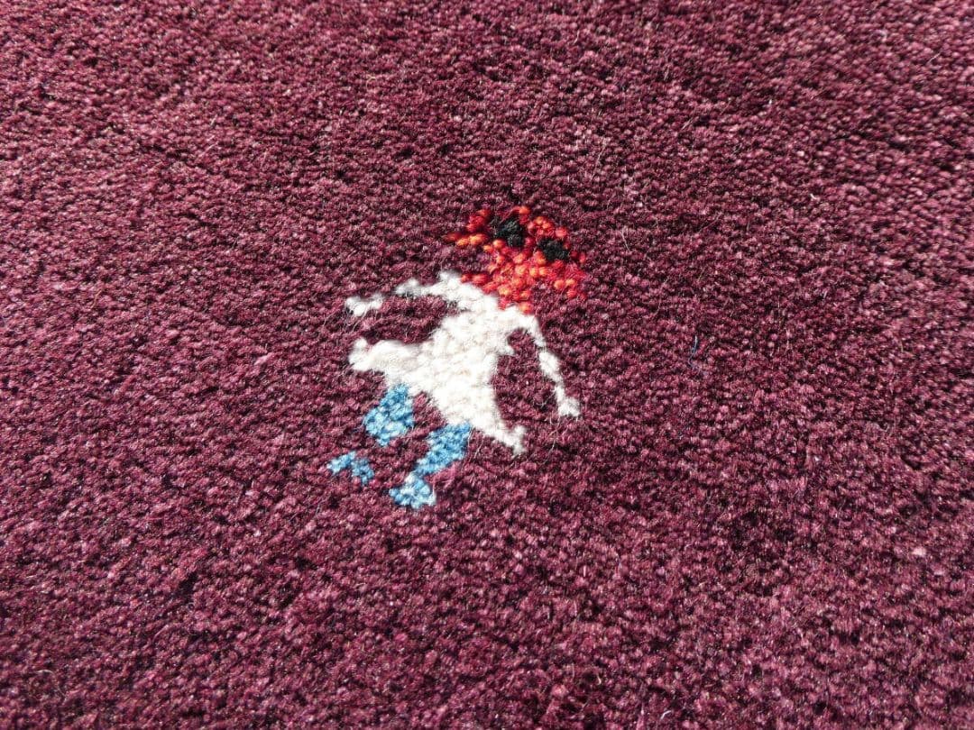 ⭐️限定値下げ⭐️　160×90cm　ギャッベ　手織り　民族ギャッベ