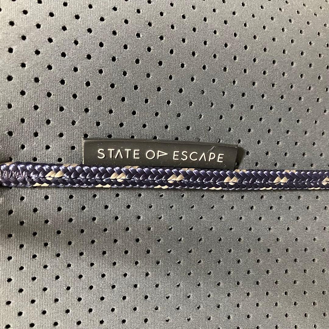 美品✨ ステイトオブエスケープ　ピューター　エスケープトート　大容量