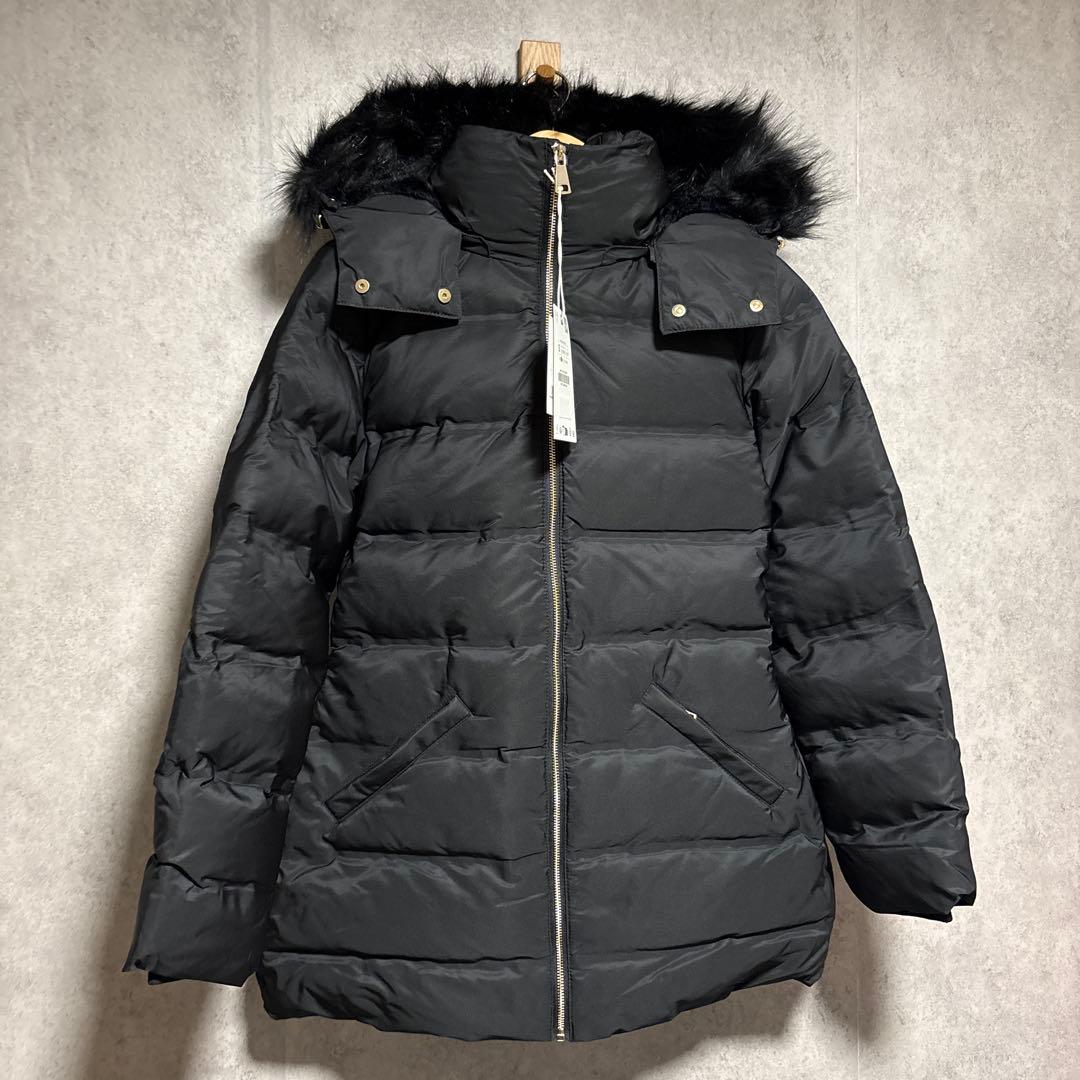 ZARA 撥水ウィンドブレーカーフード付きダウンジャケット S