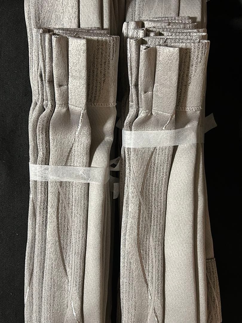 オーダーカーテン ２枚　タッセル２本 新品未使用品