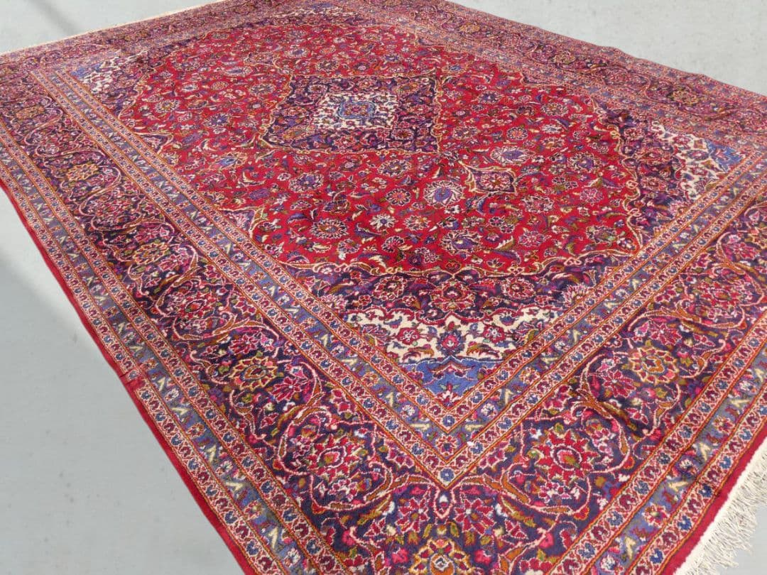 大判　ペルシャ絨毯　410×301cm　イラン産　手織り