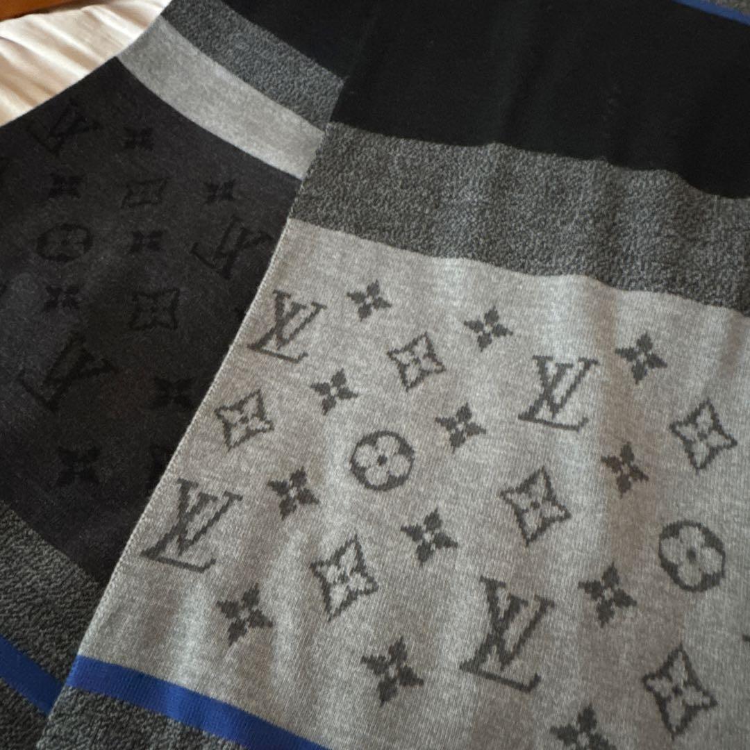 ルイヴィトン エシャルプ モノグラム カラーブロック マフラー M76573