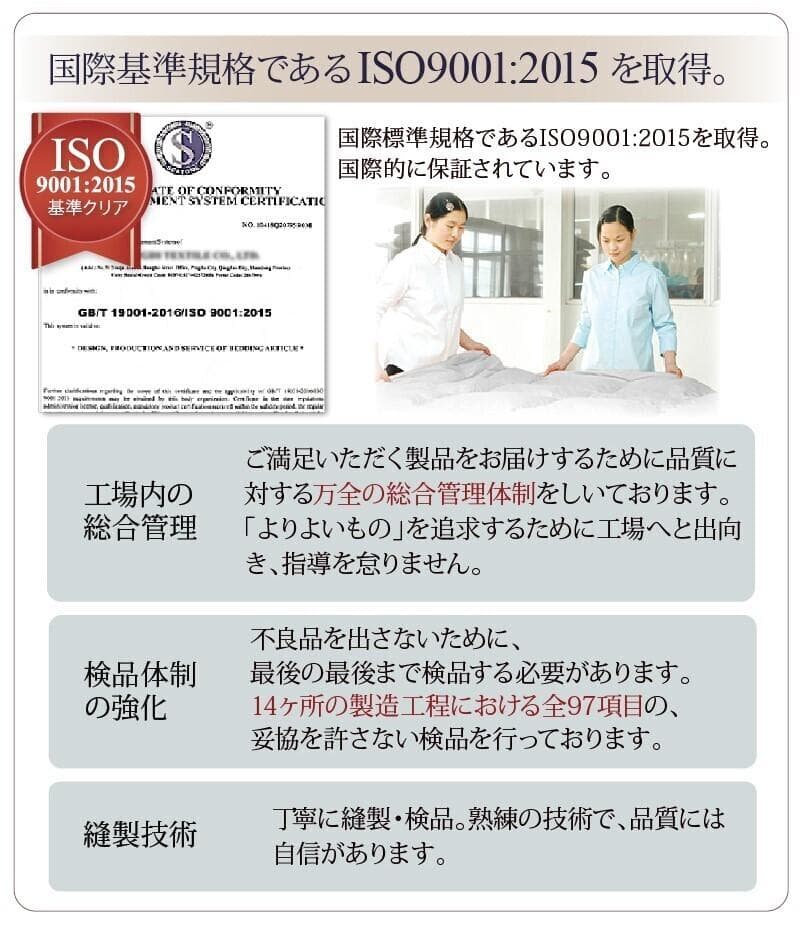 フェザー100％　羽根布団　セミダブル　8点セット　ベッドタイプ　ホワイト