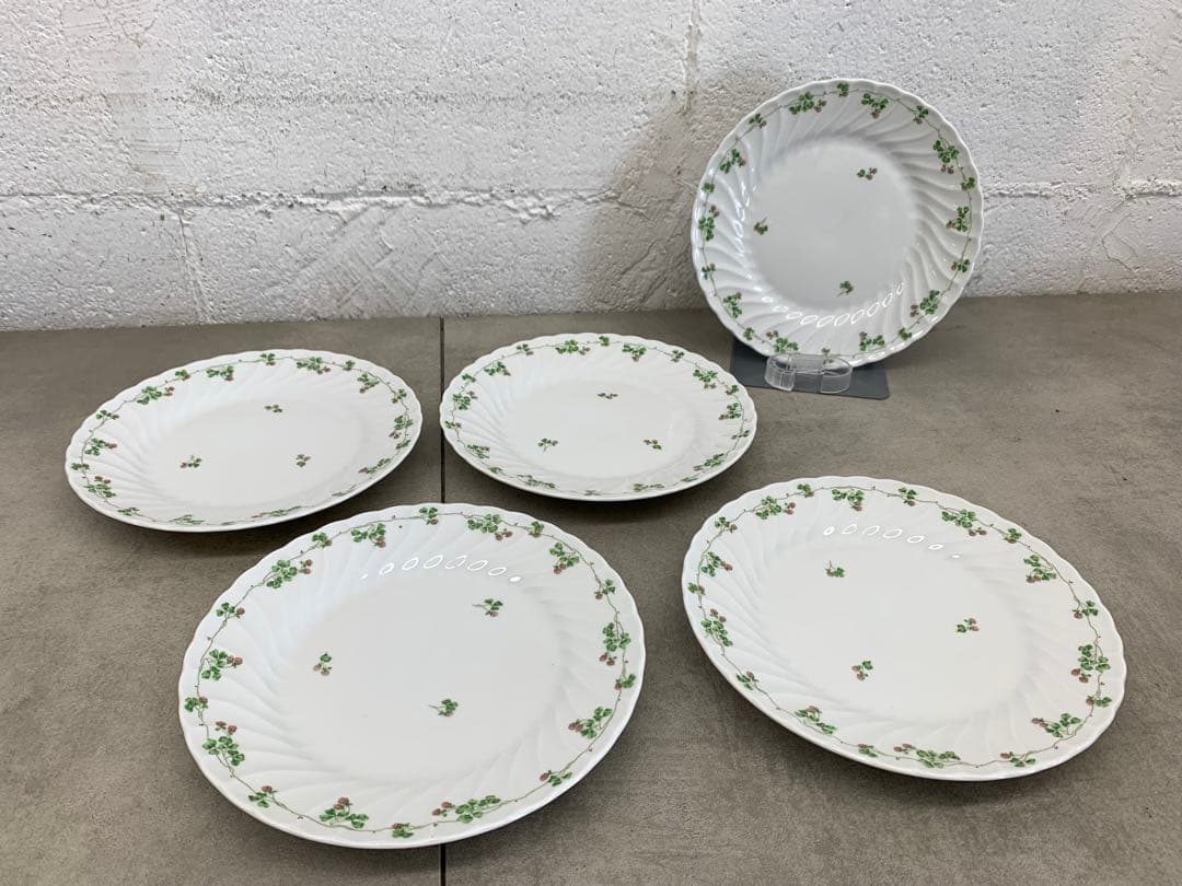 MN663★GINORI ジノリ 花柄皿 直径約21.5㎝ 5枚セット
