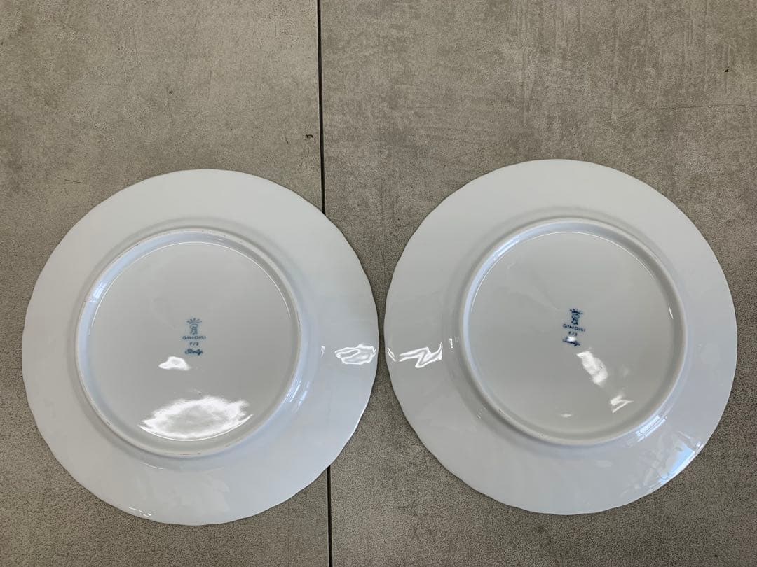 MN663★GINORI ジノリ 花柄皿 直径約21.5㎝ 5枚セット