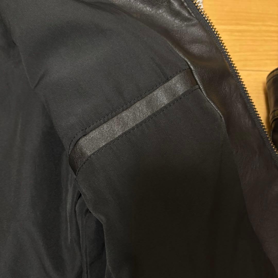 (美品)ZARA ヴィンテージエフェクト レザージャケット　M