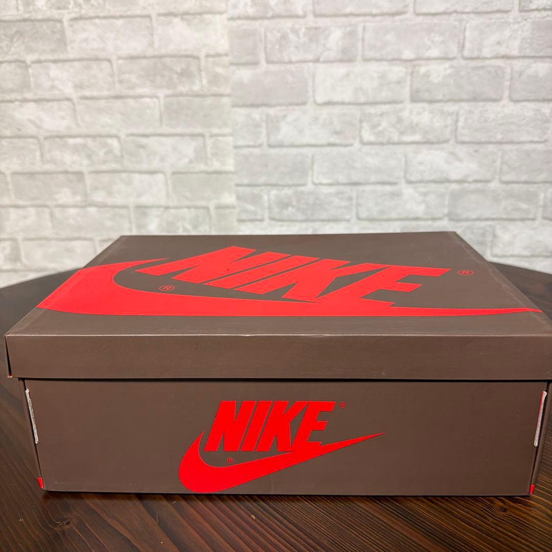 トラヴィススコット×ナイキ エアジョーダン1 ロー ブラック/ダークモカ27cm