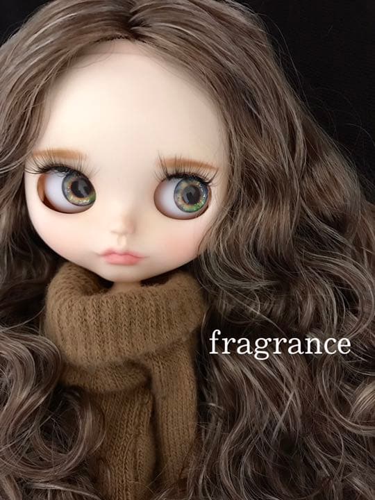 アイシードール　カスタムドール　ブライス　白肌　ブラウンmix
