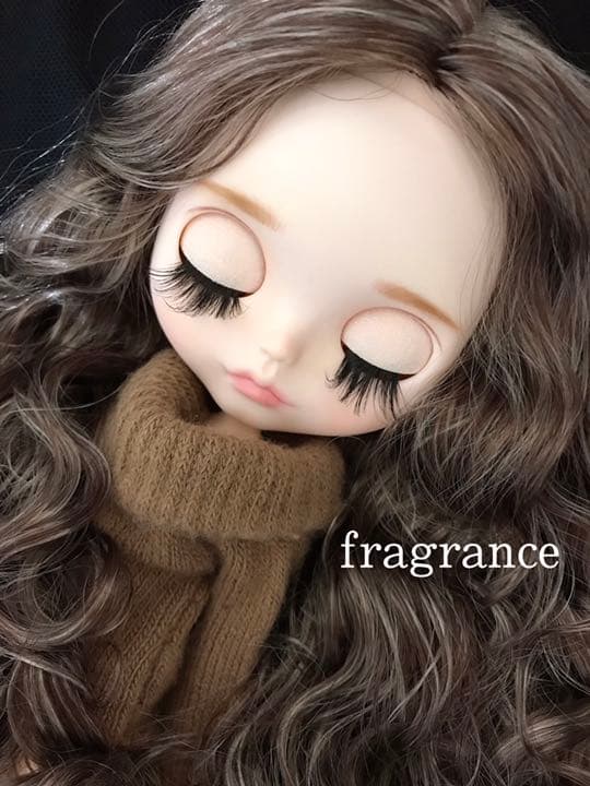 アイシードール　カスタムドール　ブライス　白肌　ブラウンmix
