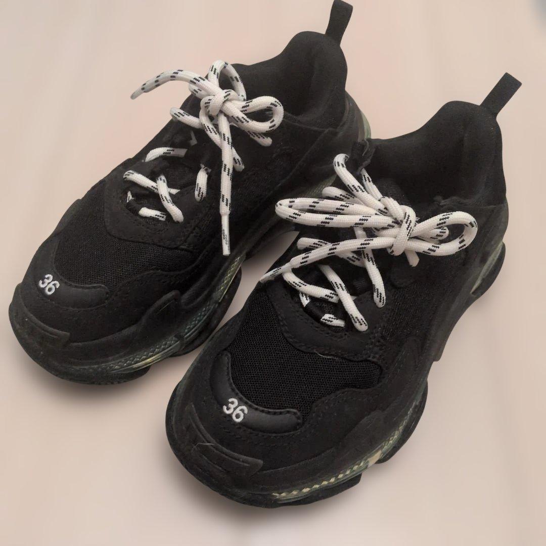 バレンシアガ　トリプルS 36 （23cm） ブラック　BLACK