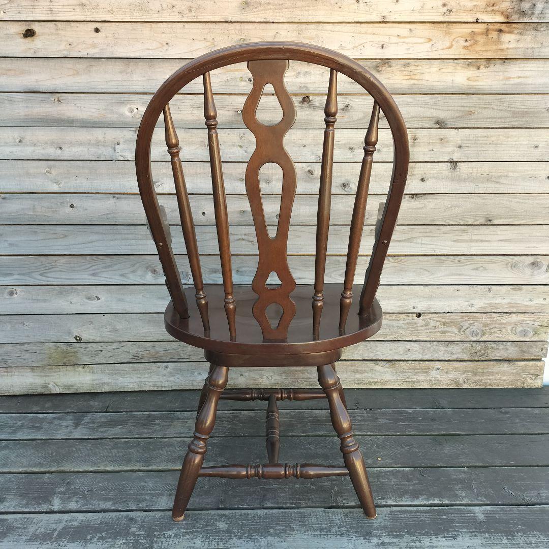 M♦年始Sale東名 ヴィンテージ　回転式　ウインザーチェア　アームチェア