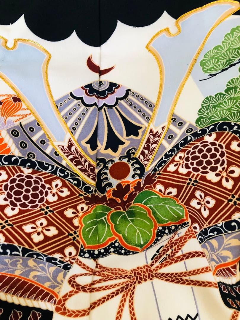 七五三五歳‼️完全️フルセット❤️大谷選手柄兜豪華❤️金彩煌びやか 全部ついてる 定番色