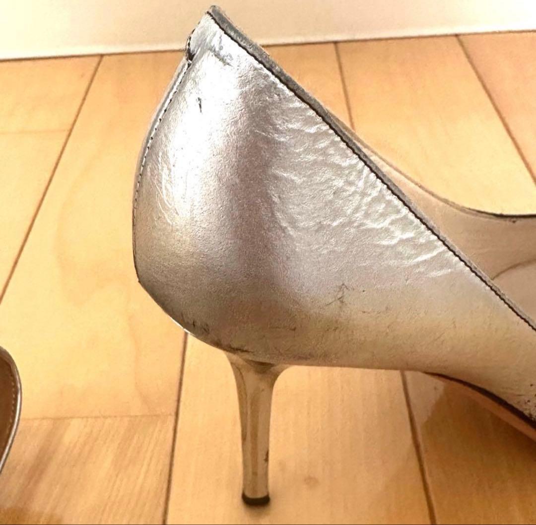 JIMMY CHOO ハイヒール　シルバーブラック