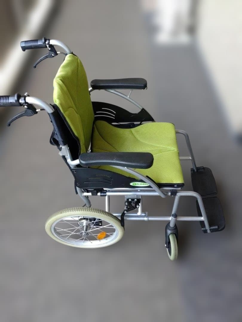 車いす(介助式)　アルミ製　軽量 折り畳みG-CARE GC16-WSD-001