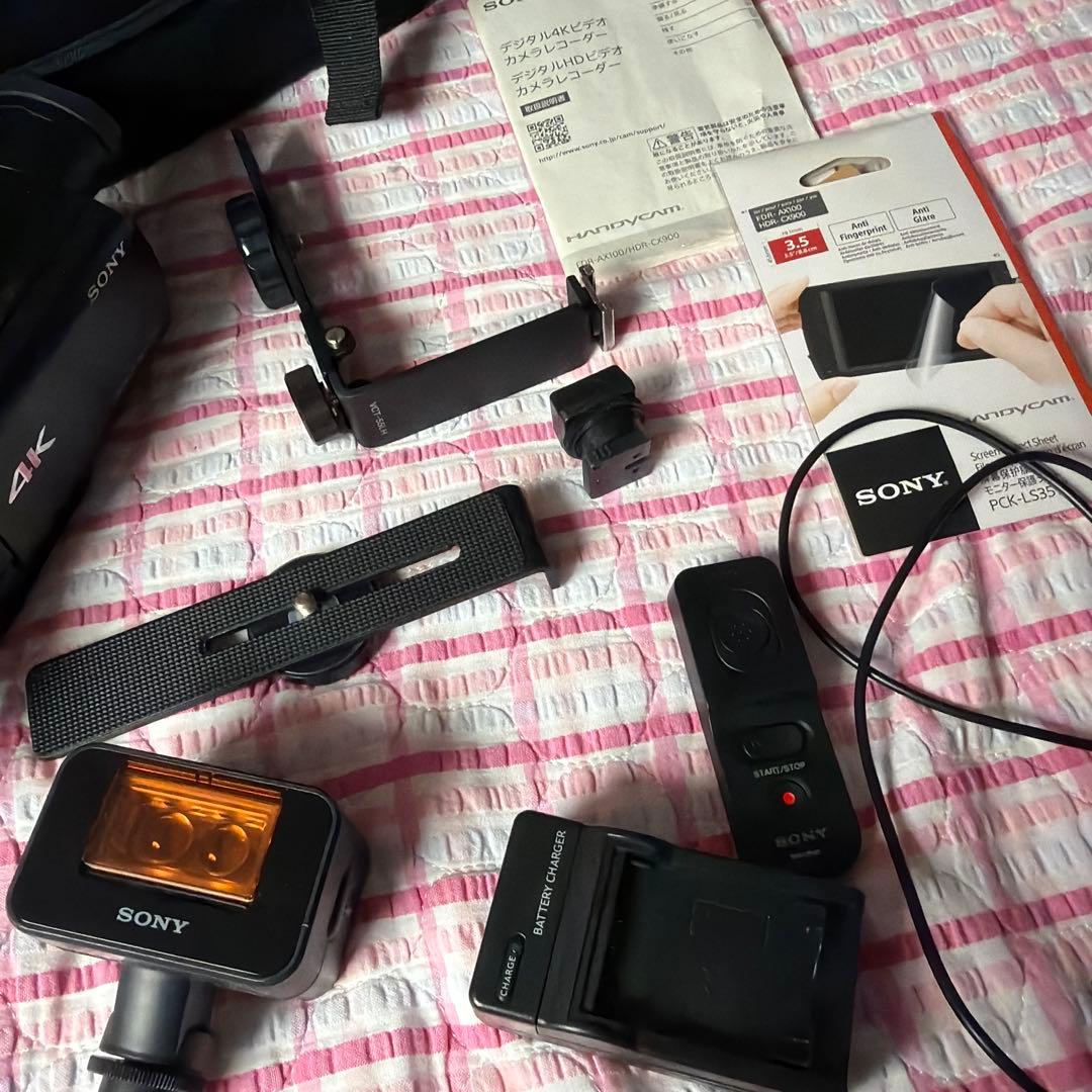 Sony 4K ビデオカメラ FDR-AX100