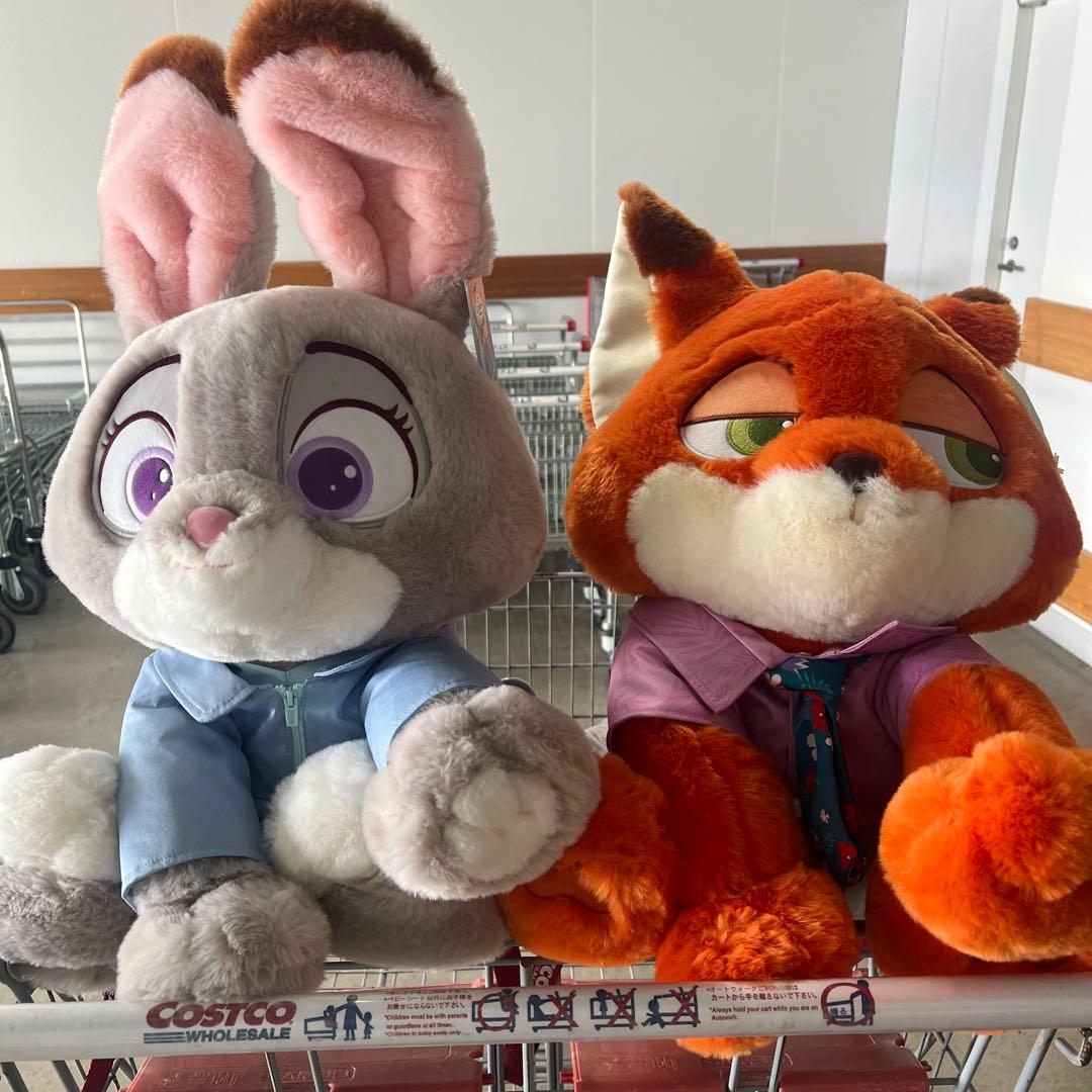 コストコ ディズニー ぬいぐるみ ズートピア2 ジュディ　ニック