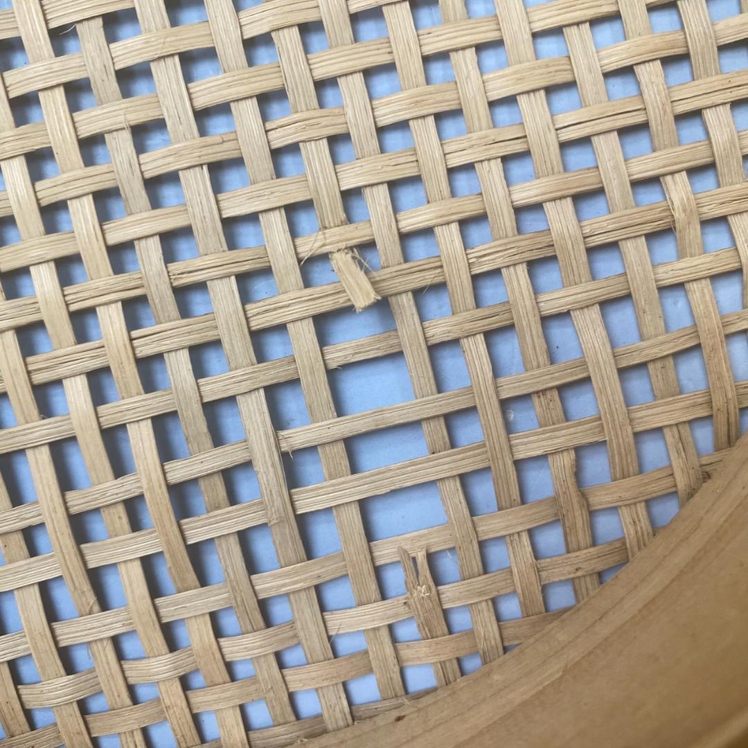 m*9様 籐製とおし（8寸）　と木枠ふるい 　2個セット（中古品）