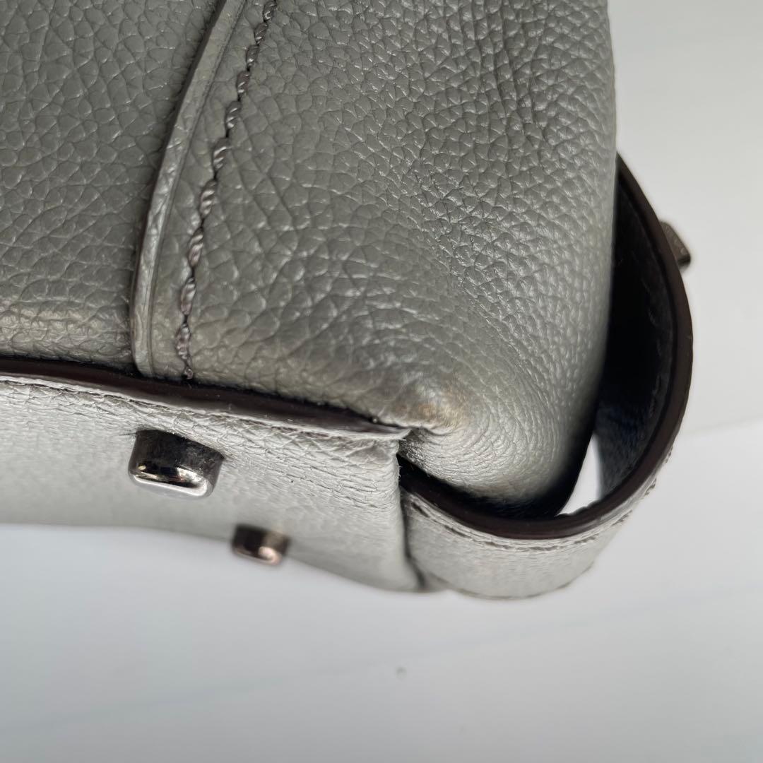 ✨未使用レベル✨　coach イーディー　トートバッグ　グレー　レザー