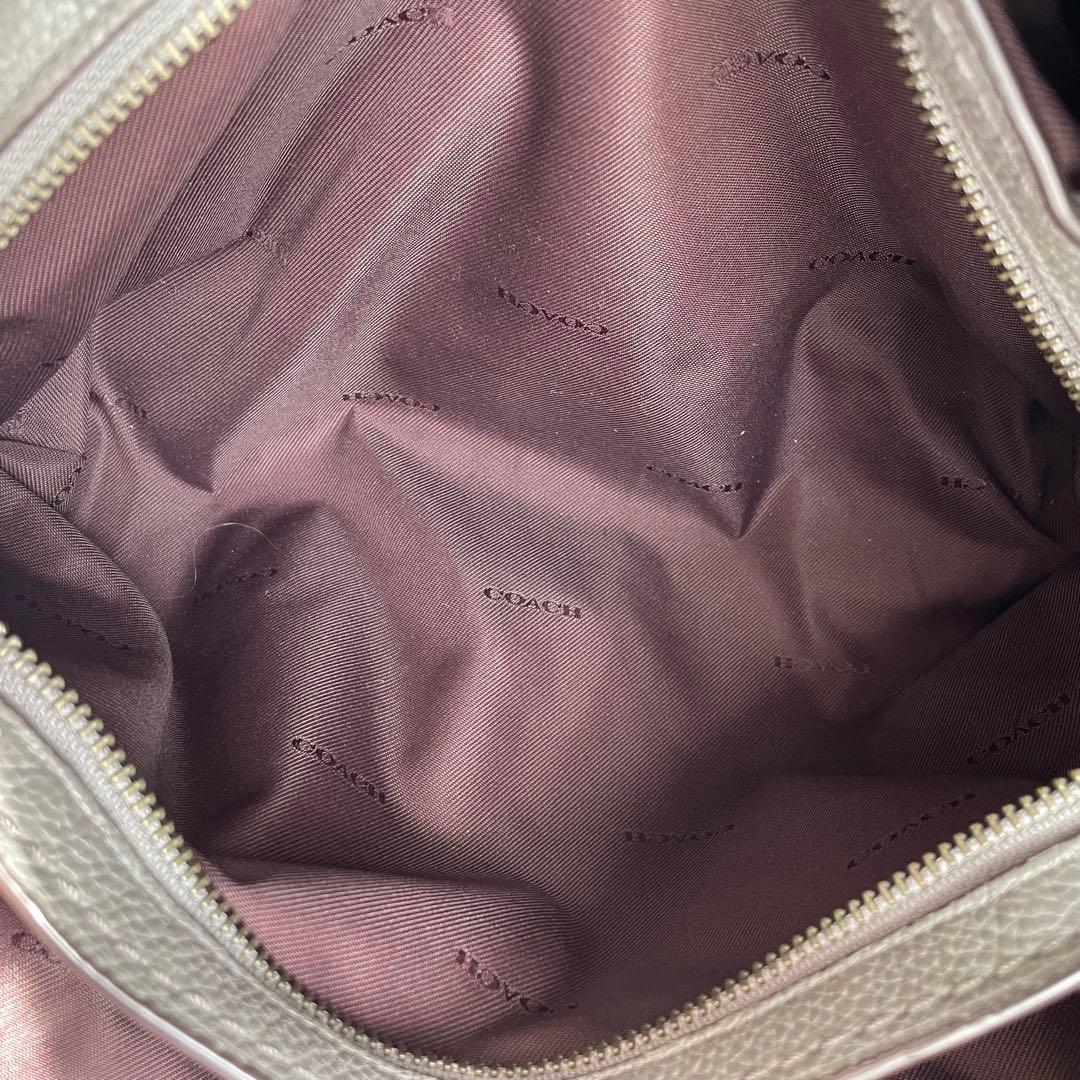 ✨未使用レベル✨　coach イーディー　トートバッグ　グレー　レザー