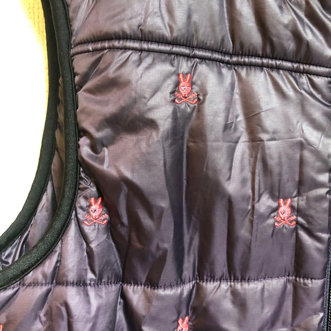 美品　PEARLY GATES 刺繍入りベスト ダークパープル　 メンズXL